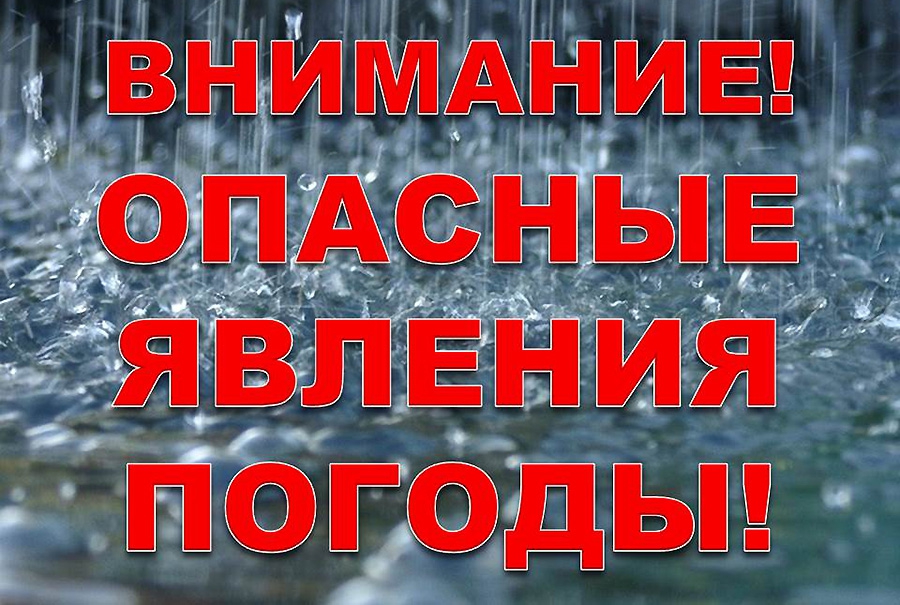 ПРЕДУПРЕЖДЕНИЕ ОБ ОПАСНЫХ ЯВЛЕНИЯХ ПОГОДЫ.